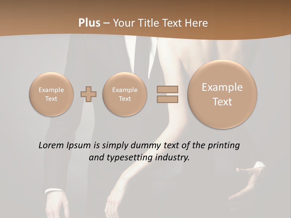 Pose Elegance Pair PowerPoint Template