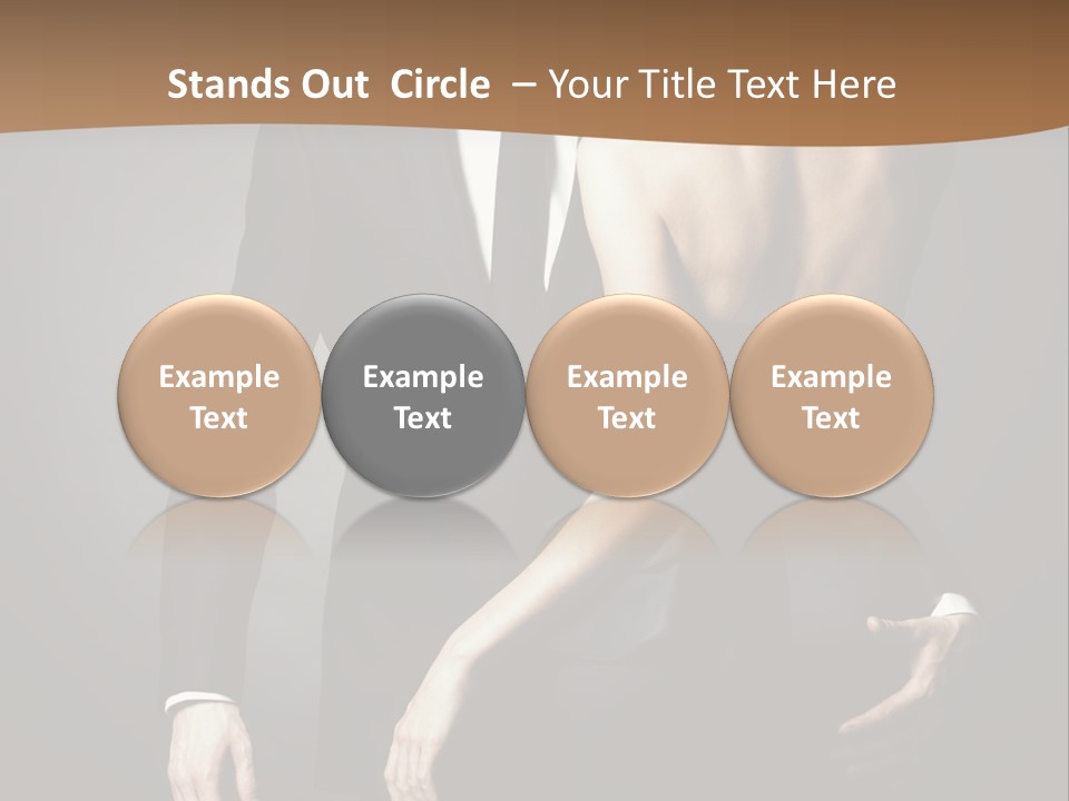 Pose Elegance Pair PowerPoint Template