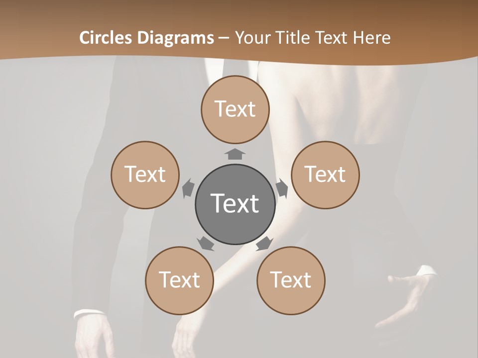 Pose Elegance Pair PowerPoint Template