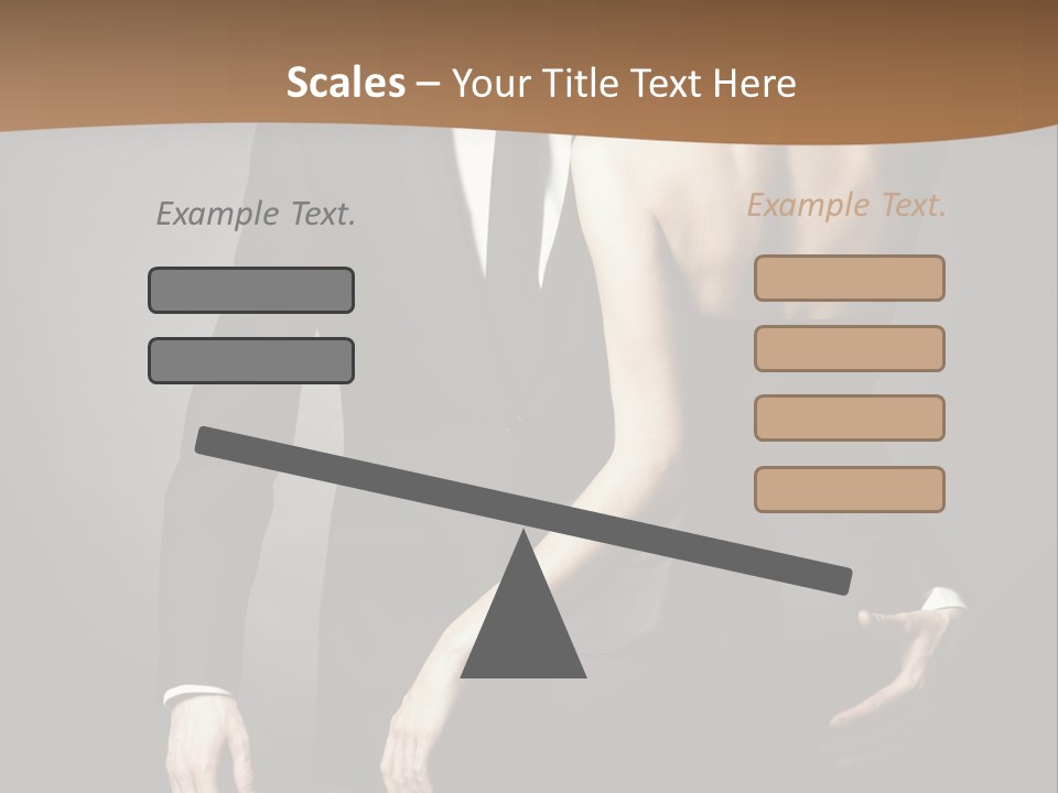 Pose Elegance Pair PowerPoint Template