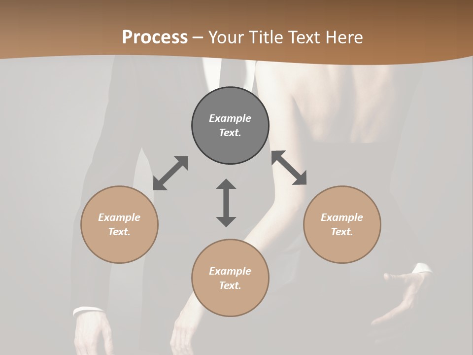 Pose Elegance Pair PowerPoint Template