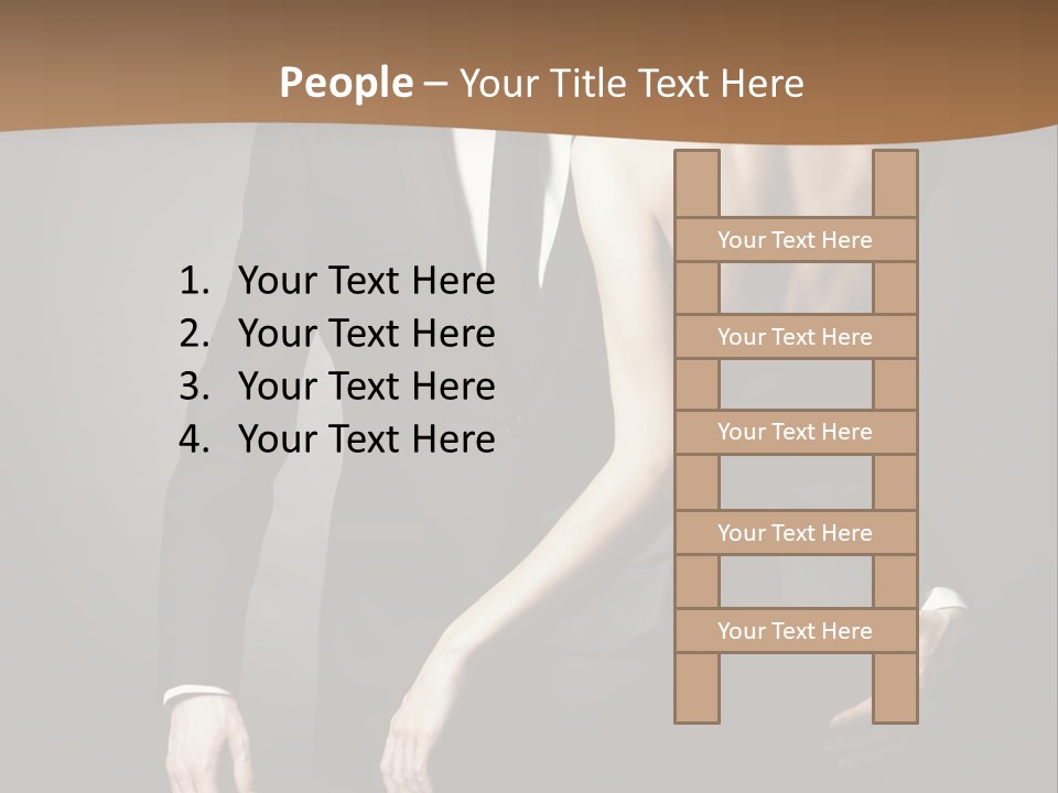 Pose Elegance Pair PowerPoint Template