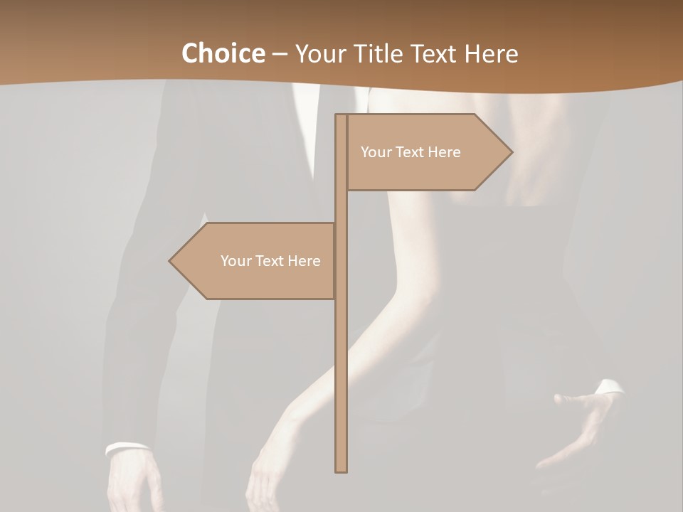 Pose Elegance Pair PowerPoint Template