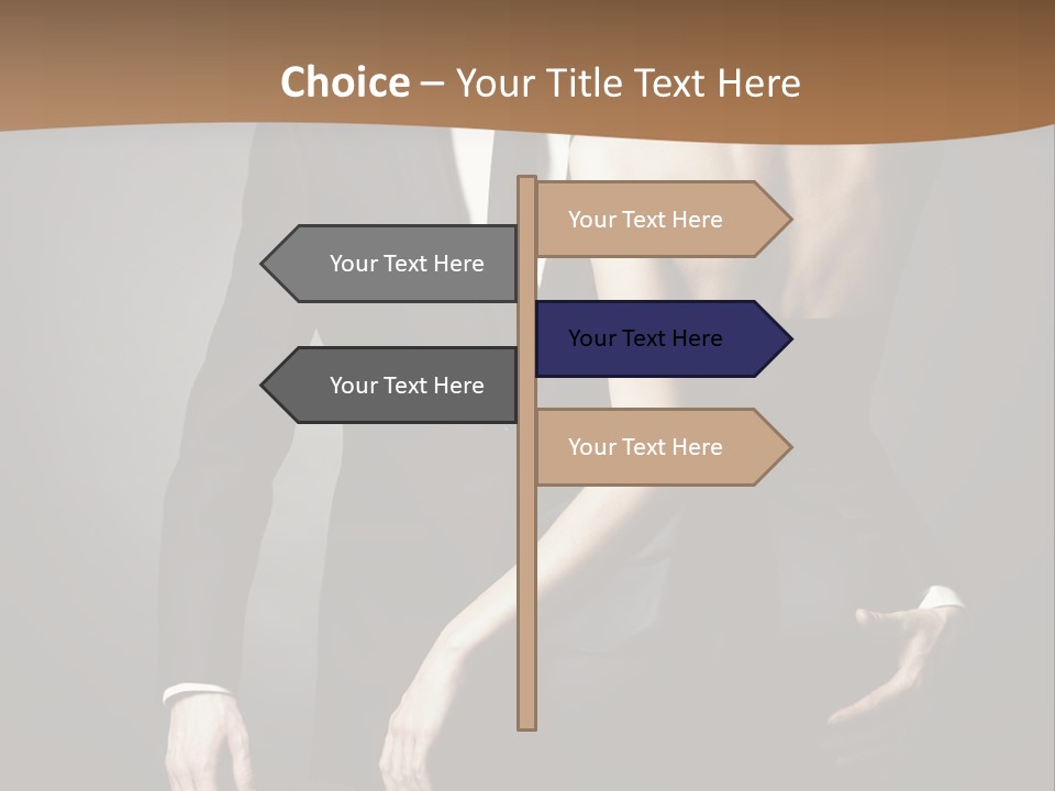 Pose Elegance Pair PowerPoint Template