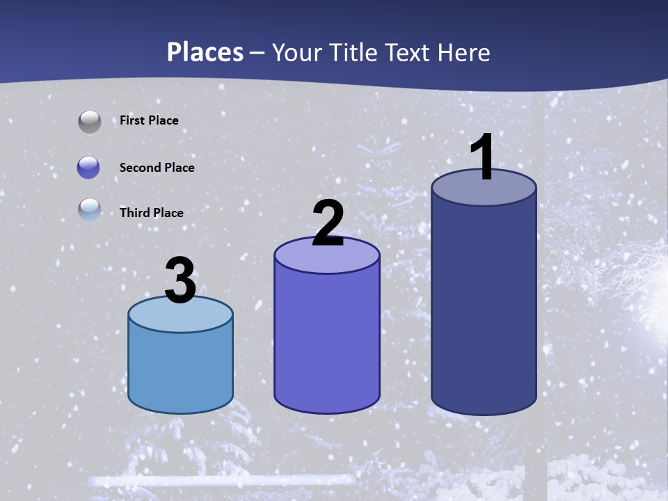 Night Frost Cold PowerPoint Template