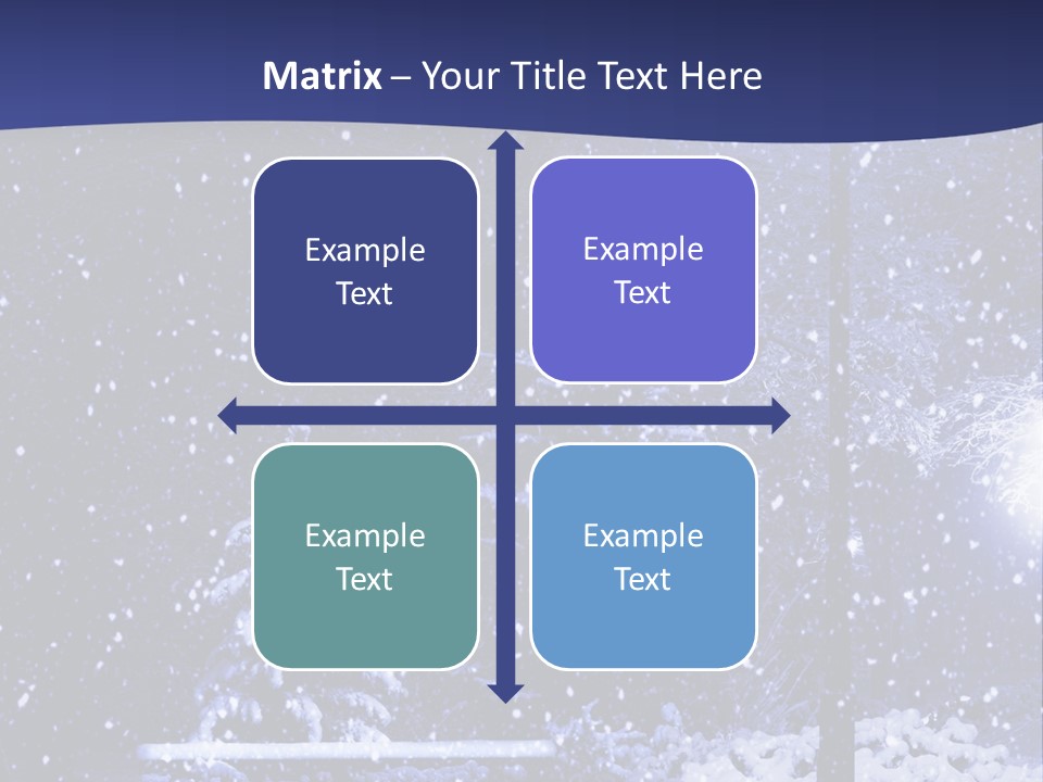 Night Frost Cold PowerPoint Template