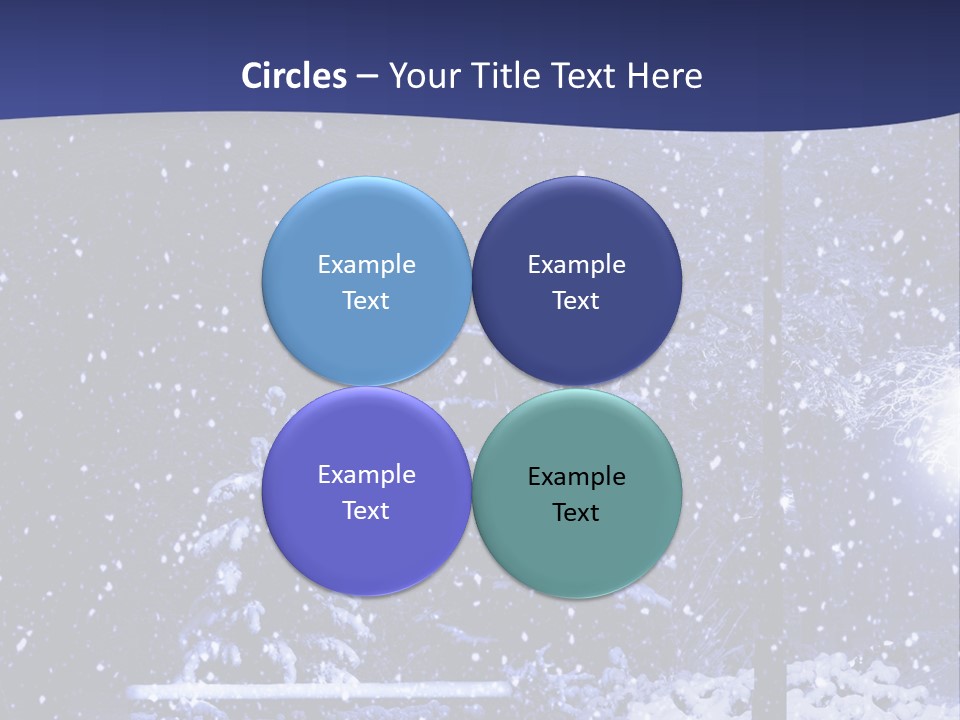 Night Frost Cold PowerPoint Template