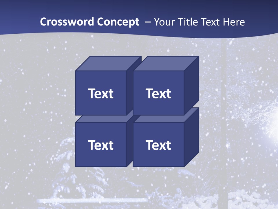 Night Frost Cold PowerPoint Template