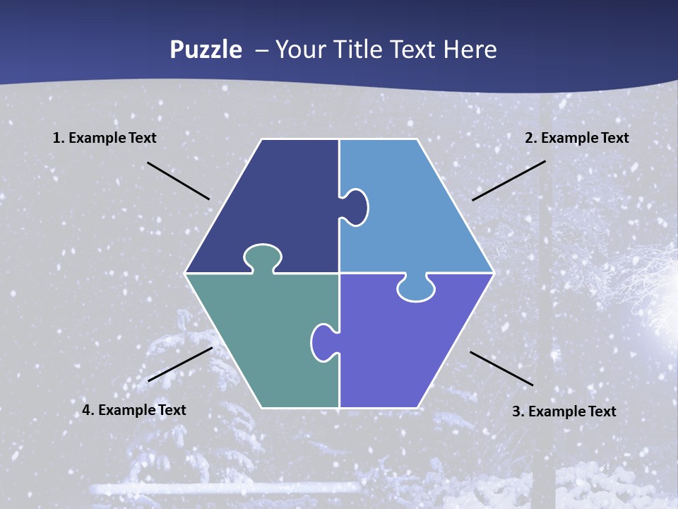 Night Frost Cold PowerPoint Template