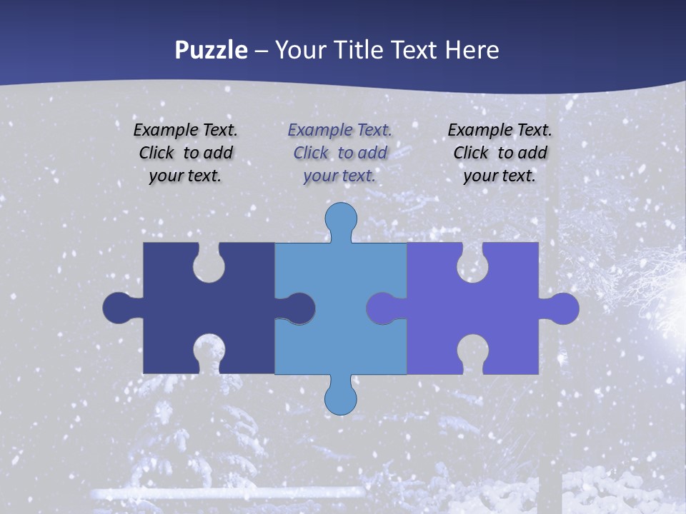 Night Frost Cold PowerPoint Template