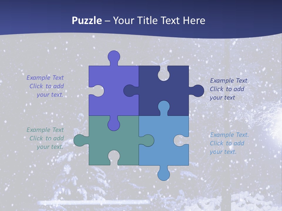 Night Frost Cold PowerPoint Template