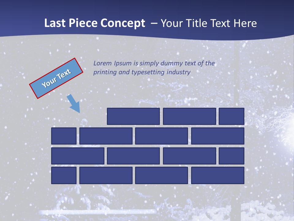 Night Frost Cold PowerPoint Template