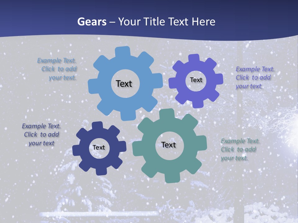 Night Frost Cold PowerPoint Template