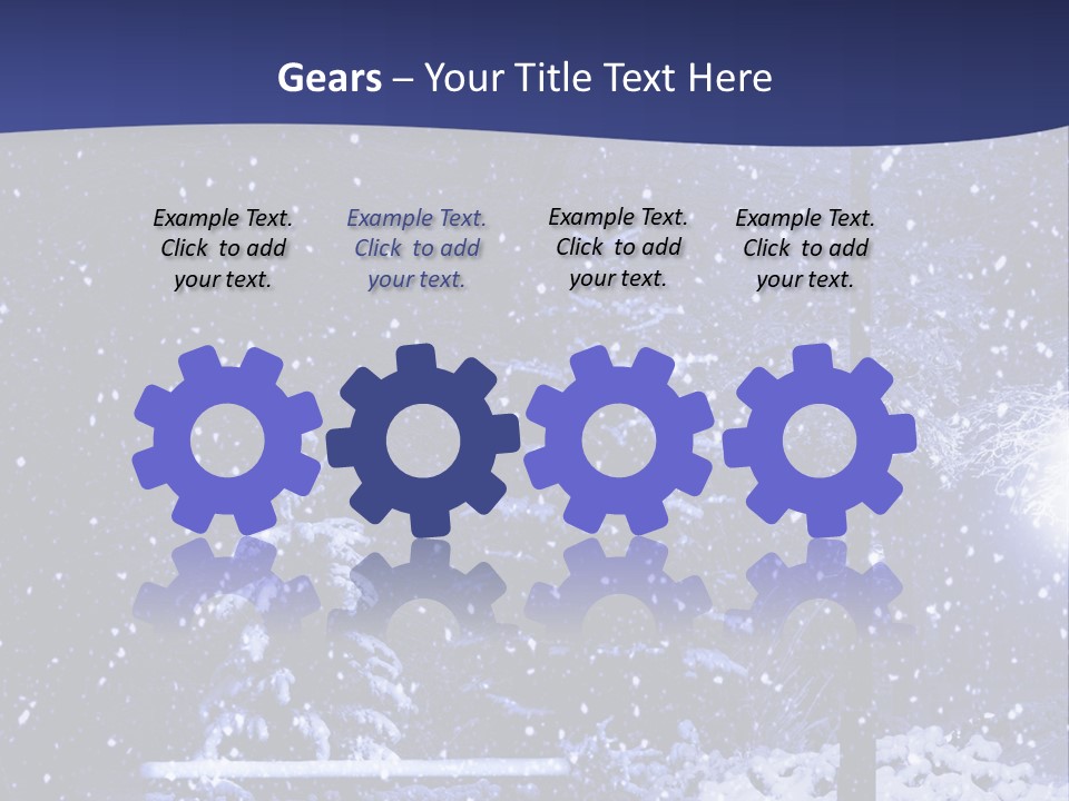 Night Frost Cold PowerPoint Template