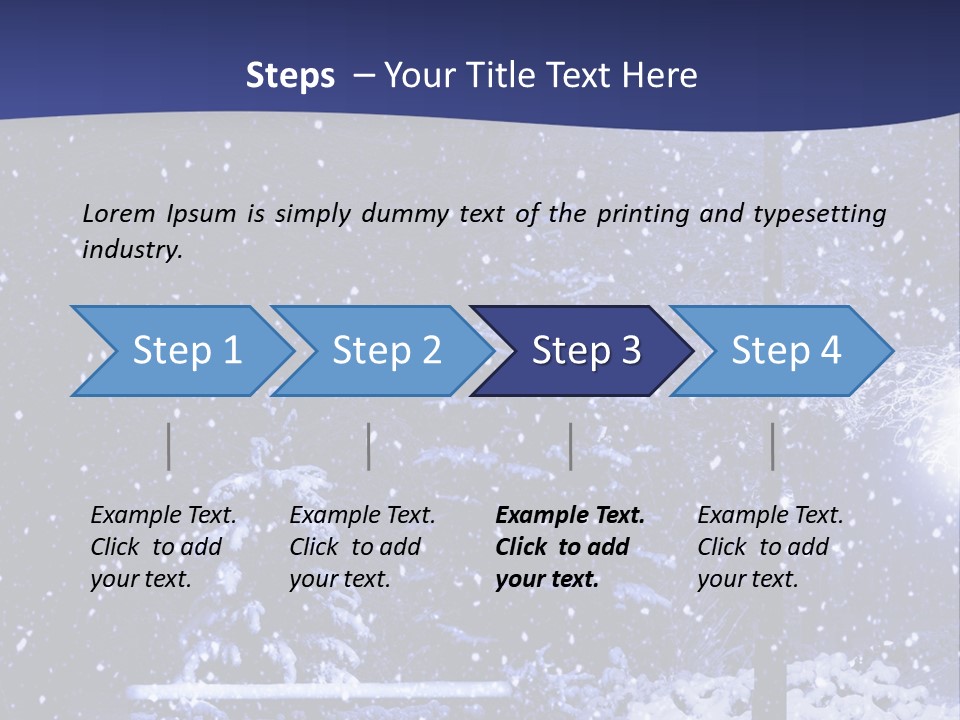 Night Frost Cold PowerPoint Template