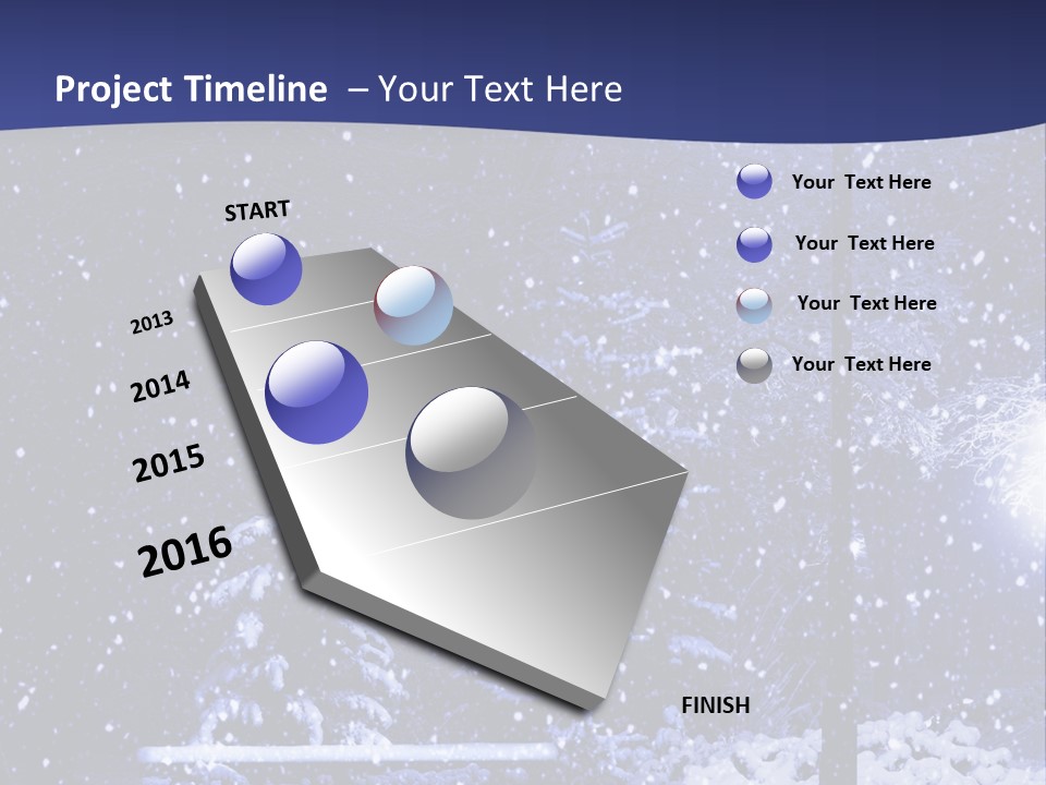 Night Frost Cold PowerPoint Template