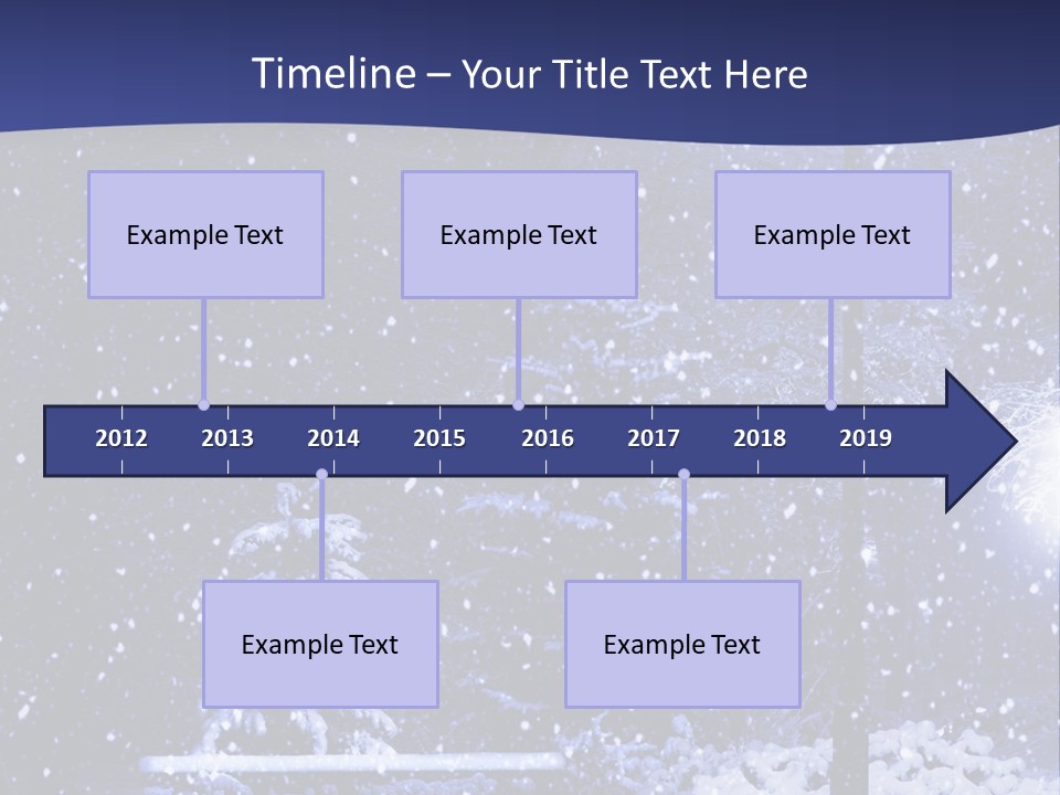 Night Frost Cold PowerPoint Template