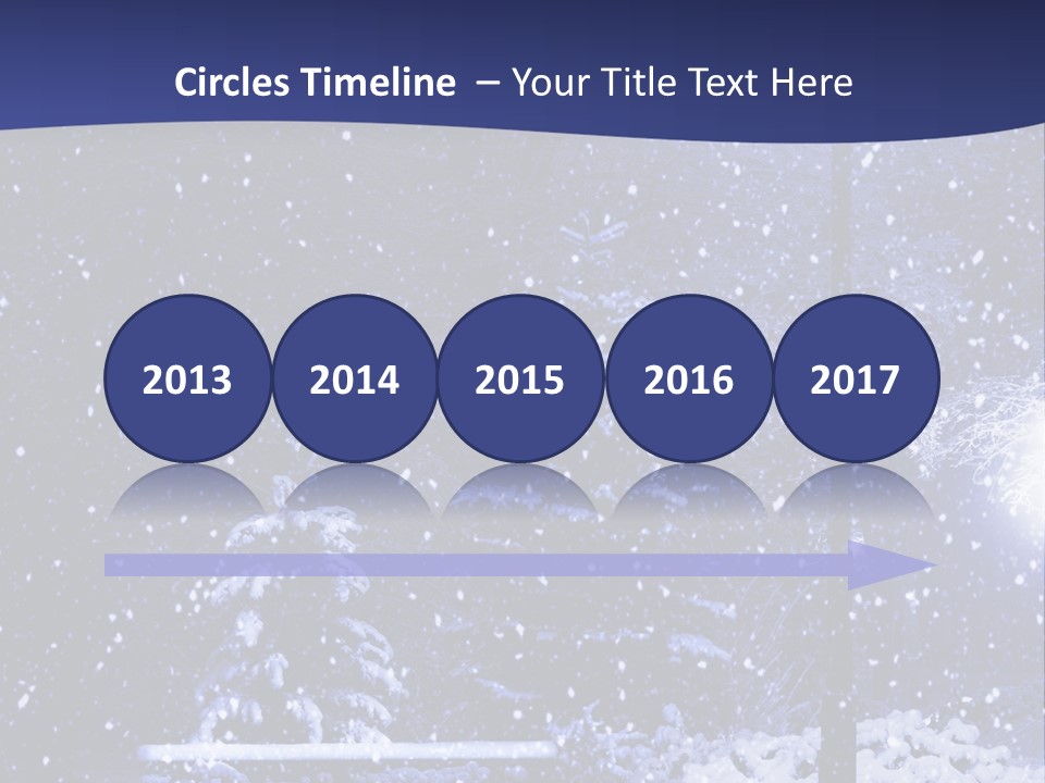 Night Frost Cold PowerPoint Template