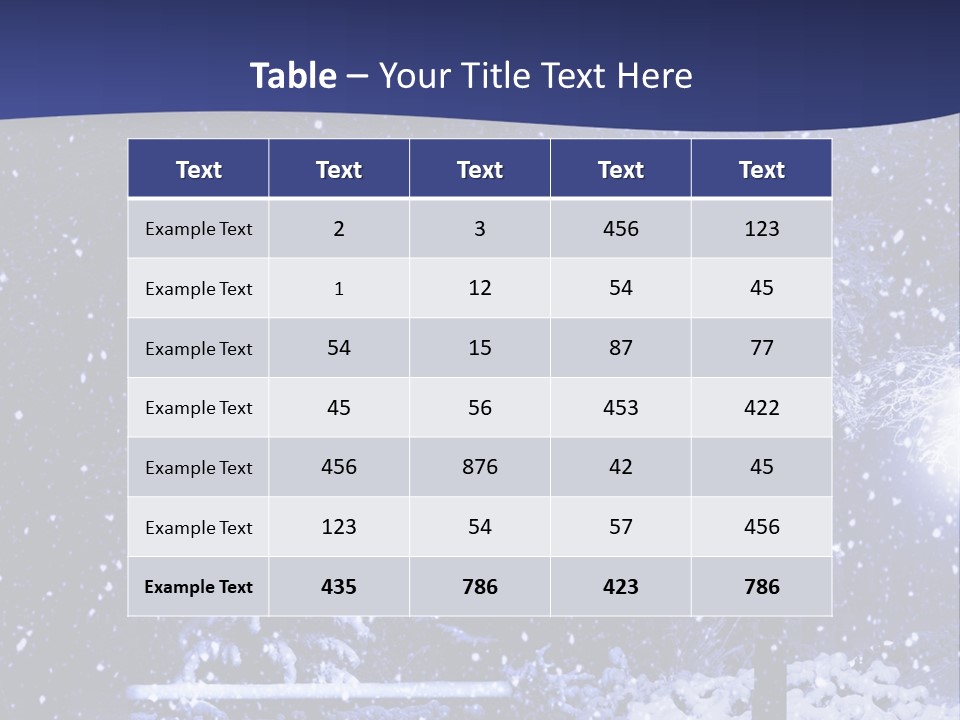 Night Frost Cold PowerPoint Template