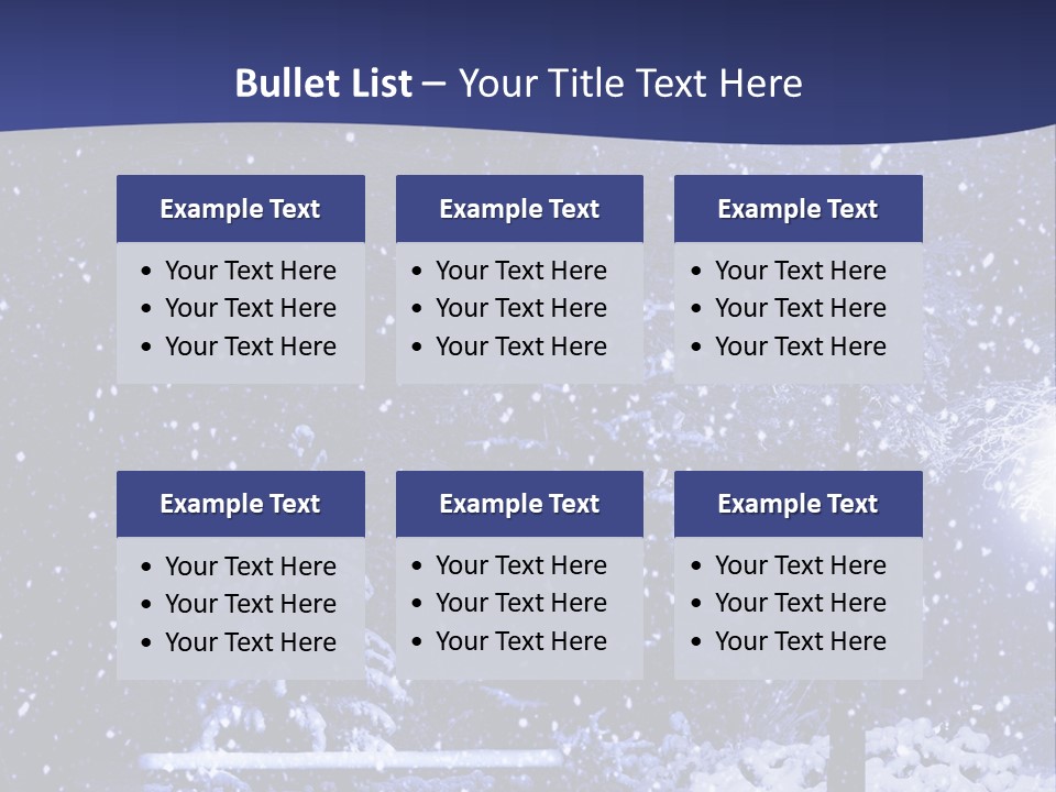 Night Frost Cold PowerPoint Template