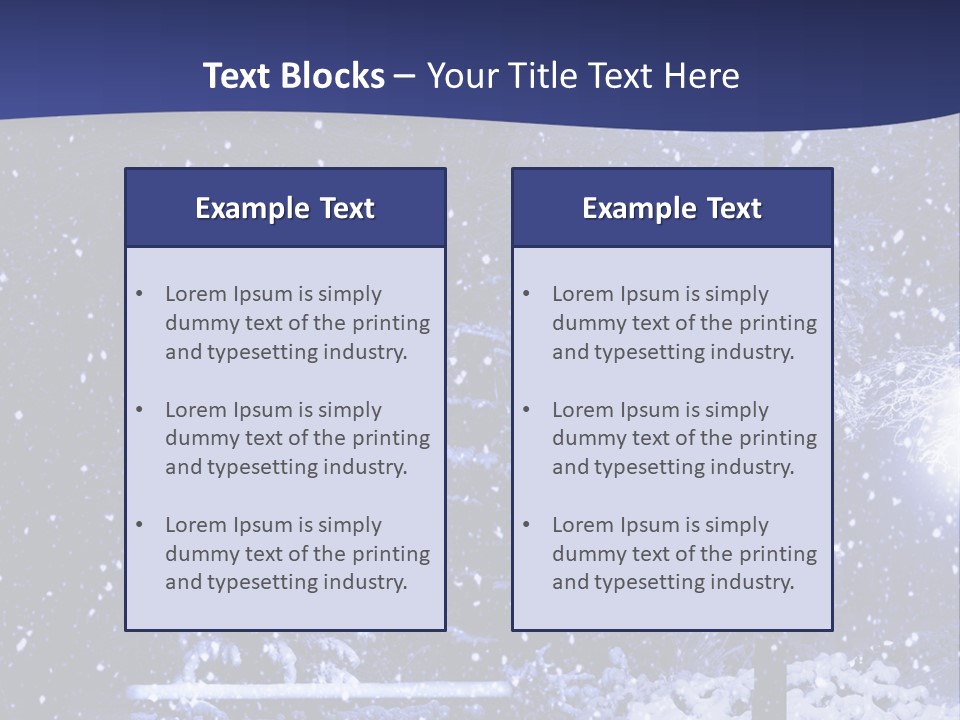 Night Frost Cold PowerPoint Template
