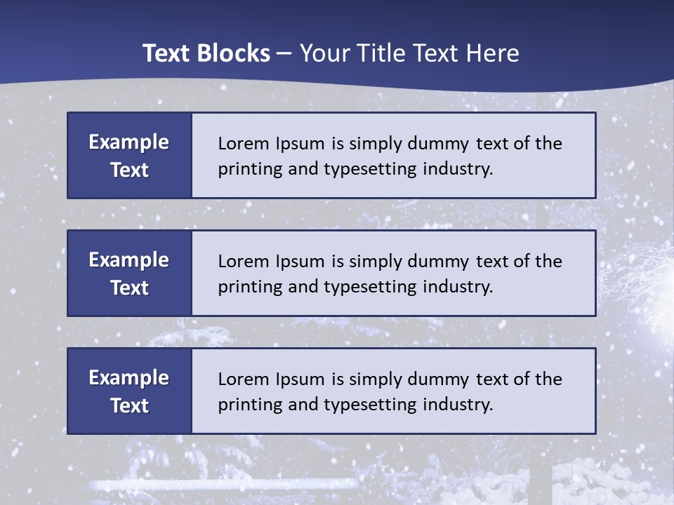 Night Frost Cold PowerPoint Template
