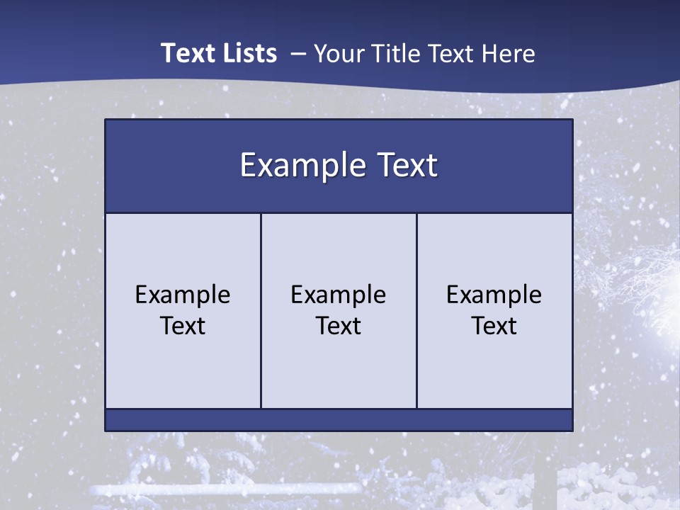 Night Frost Cold PowerPoint Template