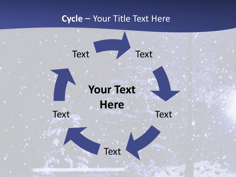 Night Frost Cold PowerPoint Template
