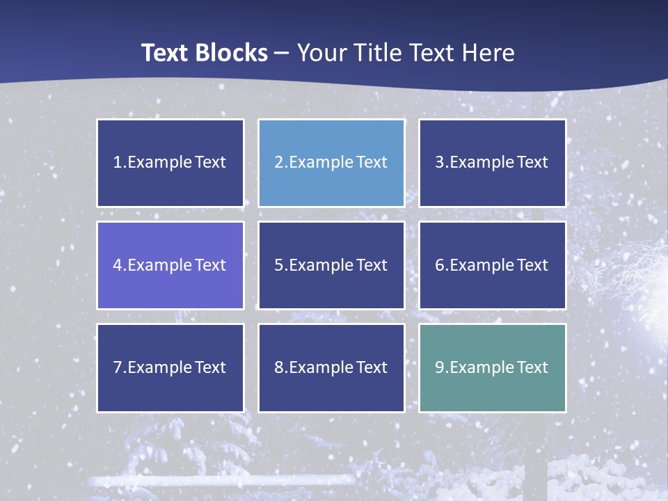Night Frost Cold PowerPoint Template