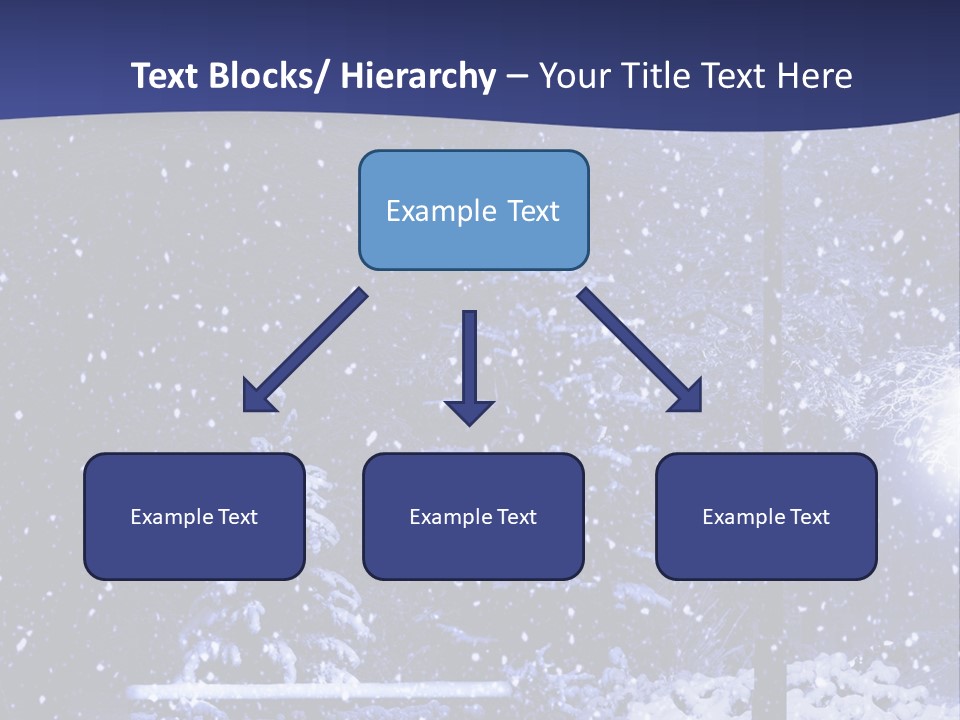Night Frost Cold PowerPoint Template