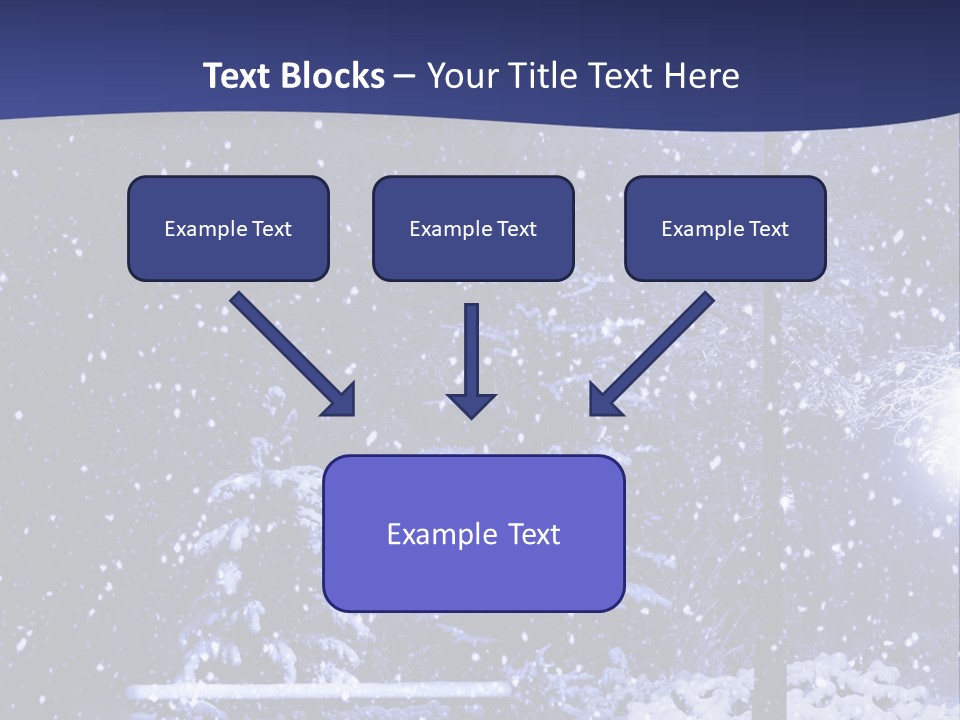 Night Frost Cold PowerPoint Template