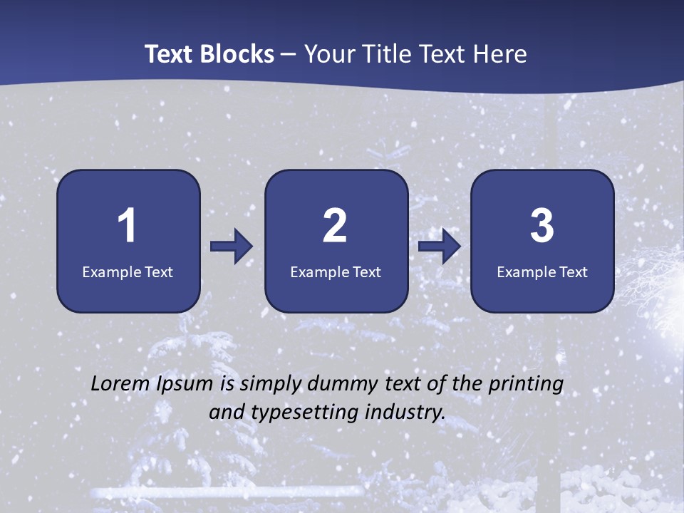 Night Frost Cold PowerPoint Template