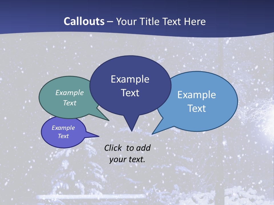 Night Frost Cold PowerPoint Template