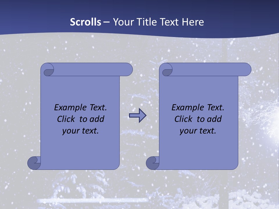 Night Frost Cold PowerPoint Template