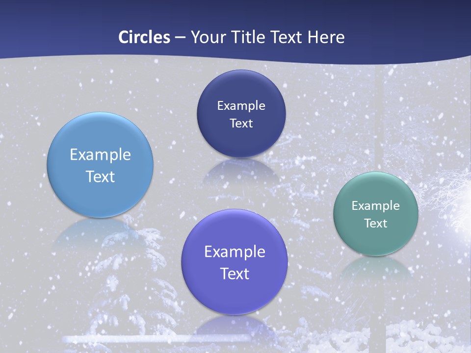 Night Frost Cold PowerPoint Template