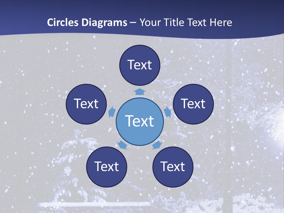 Night Frost Cold PowerPoint Template