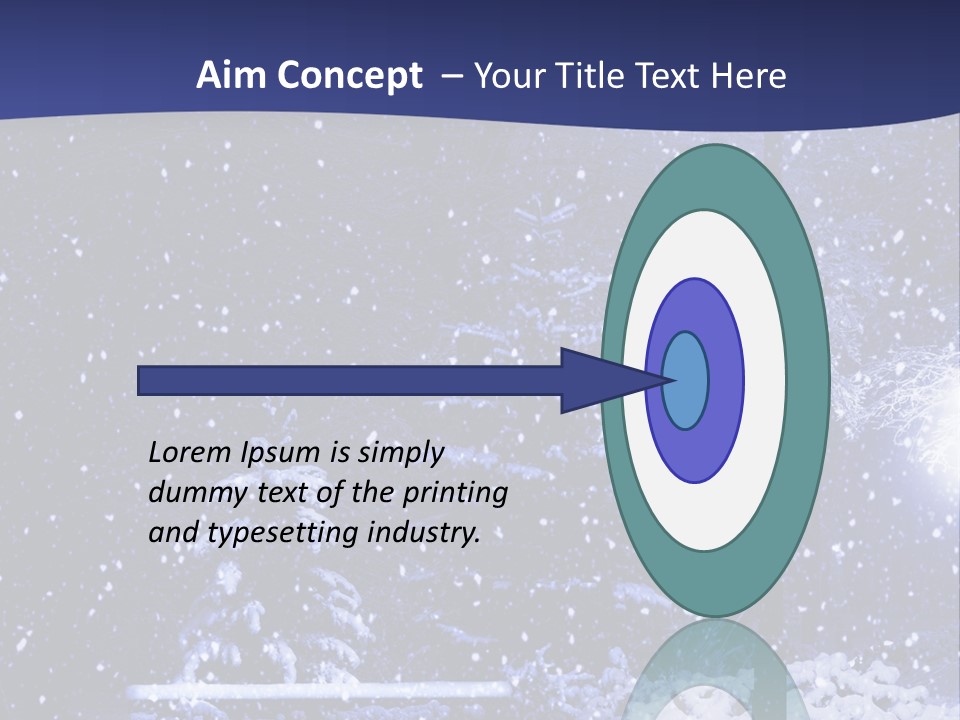 Night Frost Cold PowerPoint Template