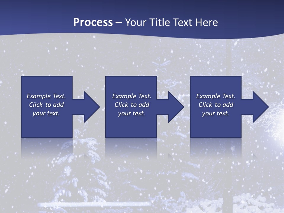 Night Frost Cold PowerPoint Template