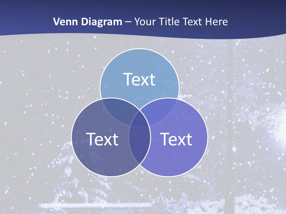 Night Frost Cold PowerPoint Template