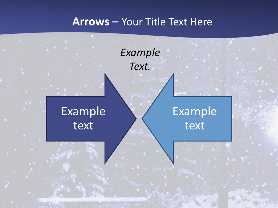 Night Frost Cold PowerPoint Template