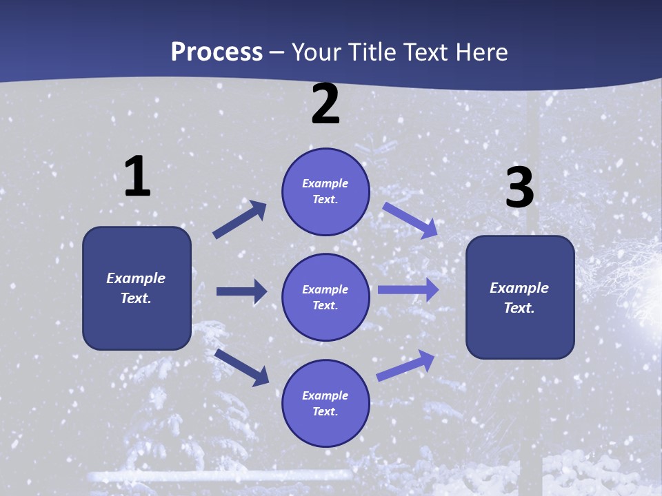 Night Frost Cold PowerPoint Template