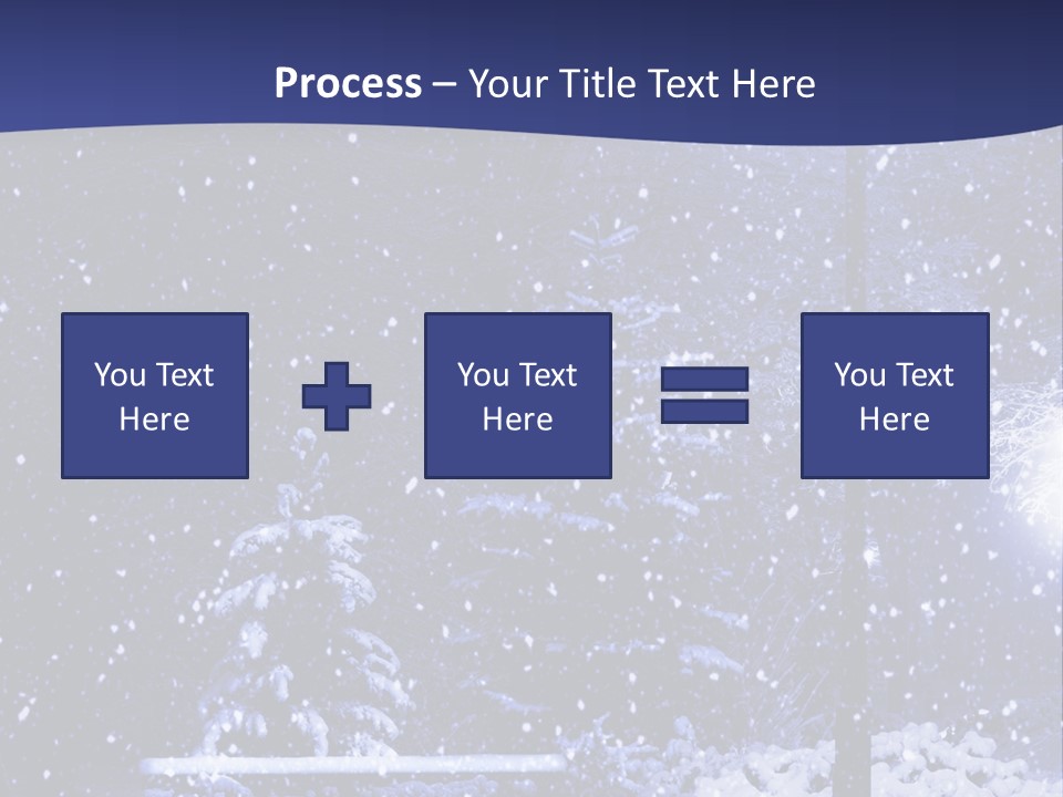 Night Frost Cold PowerPoint Template