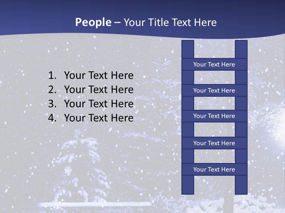 Night Frost Cold PowerPoint Template