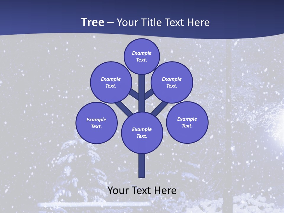 Night Frost Cold PowerPoint Template