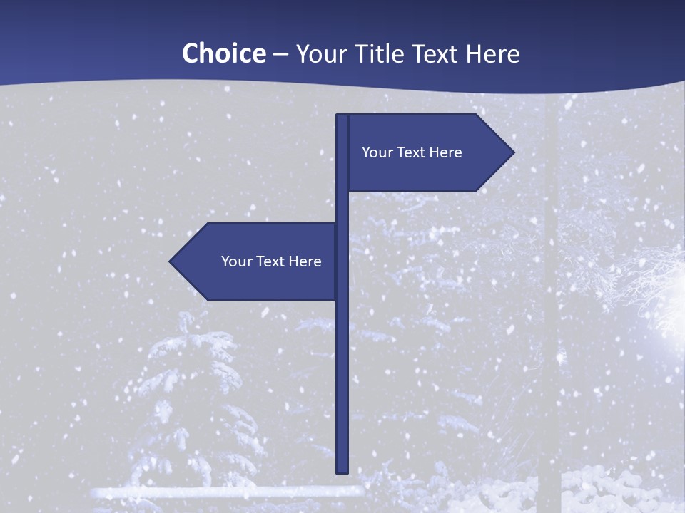 Night Frost Cold PowerPoint Template