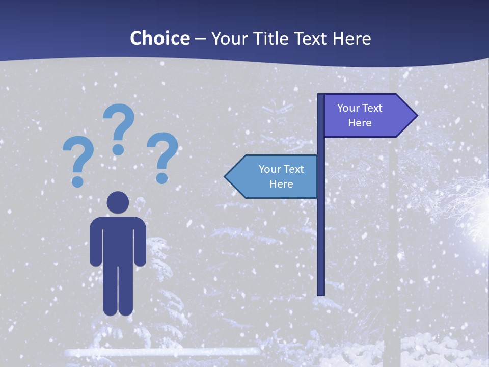 Night Frost Cold PowerPoint Template
