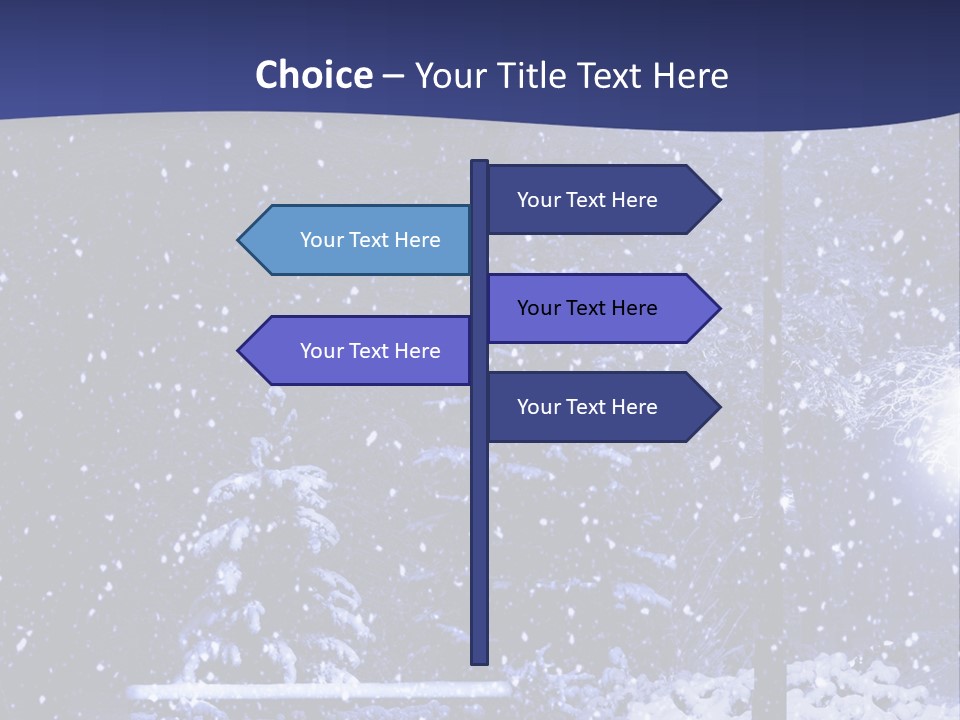 Night Frost Cold PowerPoint Template