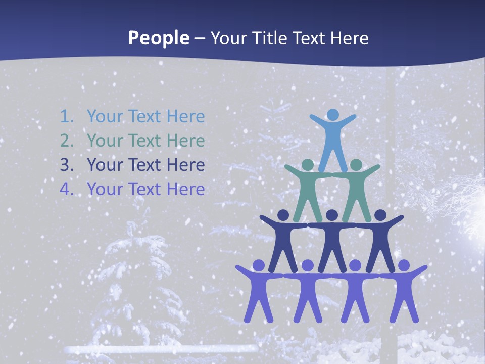 Night Frost Cold PowerPoint Template