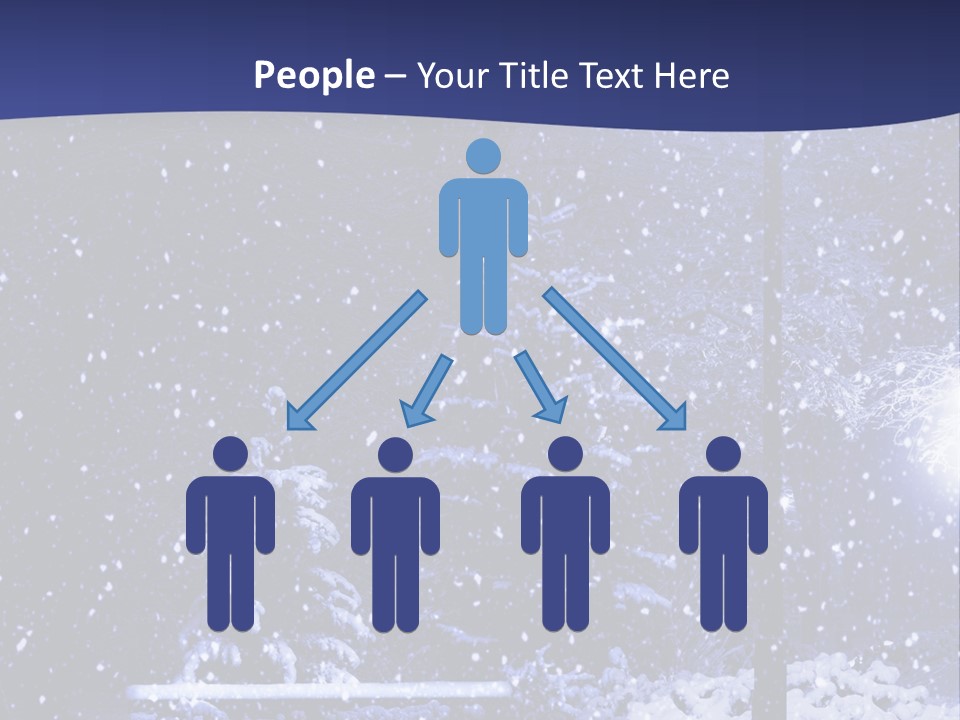 Night Frost Cold PowerPoint Template