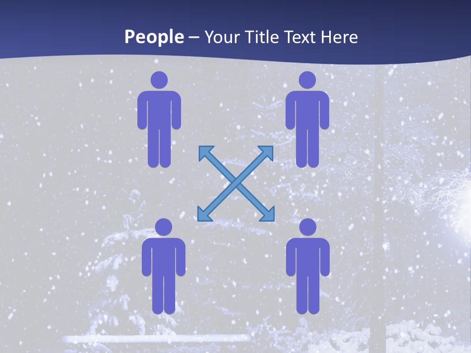 Night Frost Cold PowerPoint Template